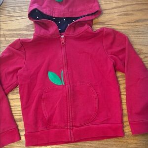 Gymboree Red Hoodie with Apple Patch